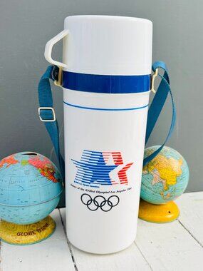 Vintage 1984 Los Angeles USA Olympics Games Commemorative Aladdin Thermos